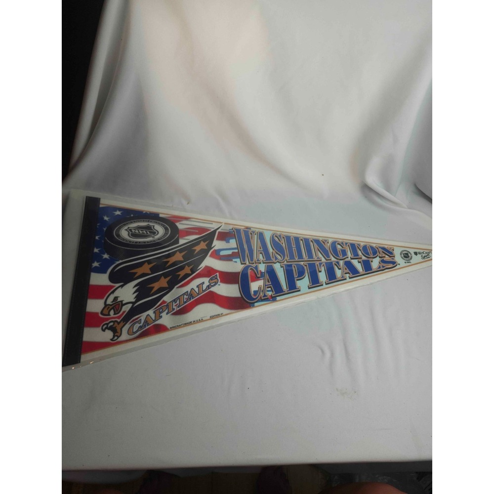 WinCraft Washington Capitals Pennant Eagle USA Flag NHL Hockey Decor Felt Banner